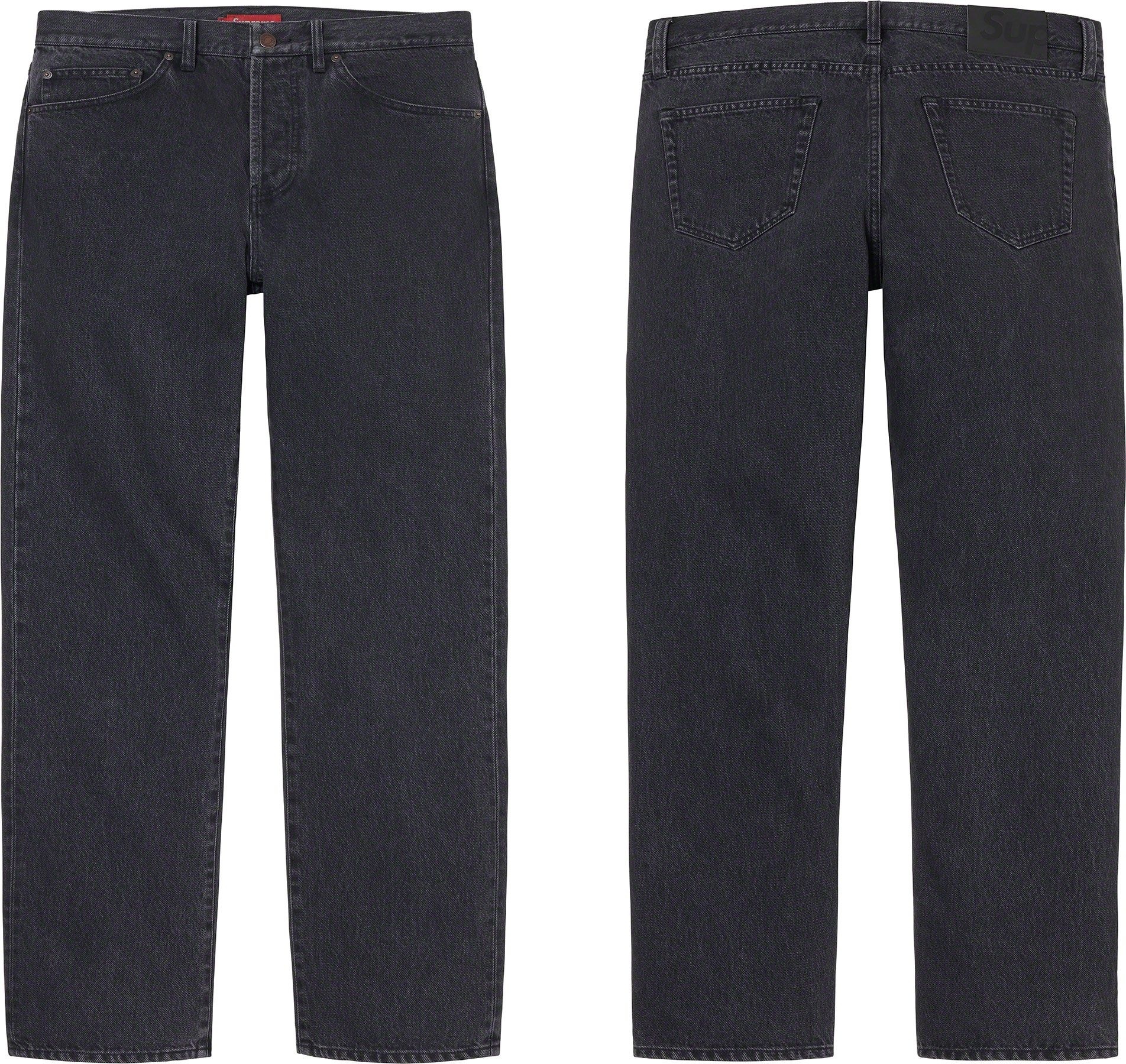 Stone Washed Black Slim Jean